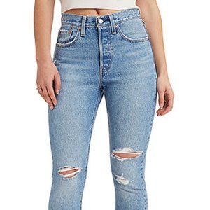 LEVIS 501s WOMENS SKINNY JEANS "Distressed"